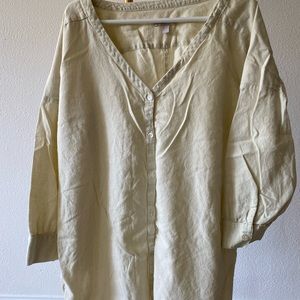 Chelsea28 oversized linen button up
